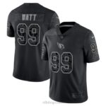 ropa NFL cardenales de arizona j.j. camiseta nike watt rflctv limitada negra hombres 20DRH1896