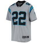 ropa NFL carolina panthers christian mccaffrey camiseta nike plateada del juego del equipo invertido juventud 20DRH2785 - Image 2