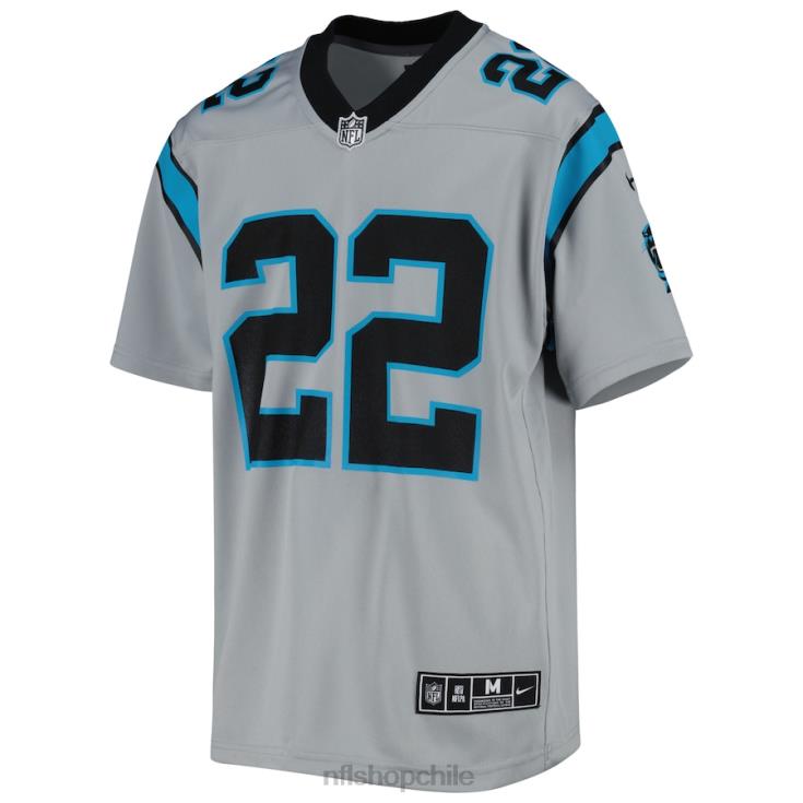 ropa NFL carolina panthers christian mccaffrey camiseta nike plateada del juego del equipo invertido juventud 20DRH2785 - Image 2