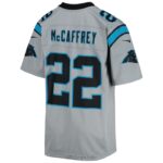ropa NFL carolina panthers christian mccaffrey camiseta nike plateada del juego del equipo invertido juventud 20DRH2785 - Image 3