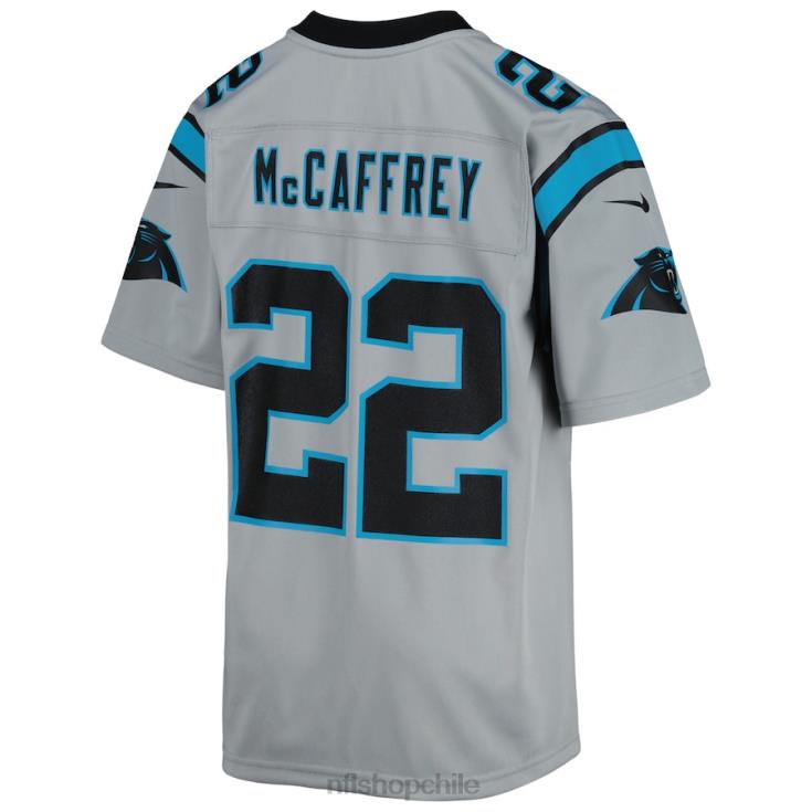 ropa NFL carolina panthers christian mccaffrey camiseta nike plateada del juego del equipo invertido juventud 20DRH2785 - Image 3
