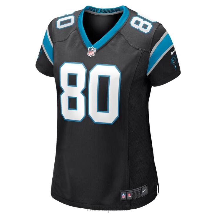 ropa NFL carolina panthers ian thomas nike camiseta negra del juego mujer 20DRH6939 - Image 2