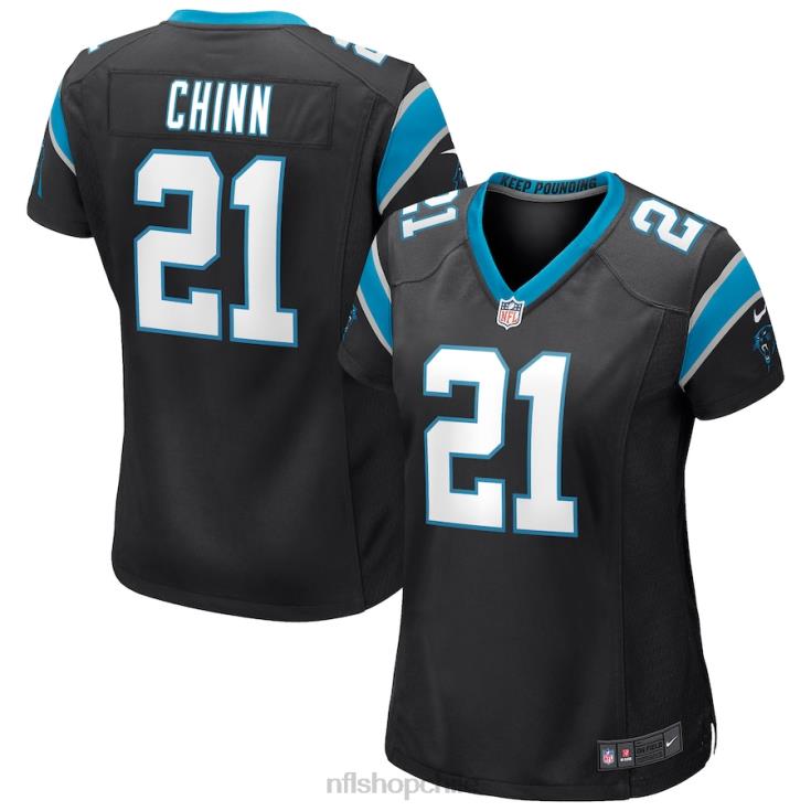 ropa NFL carolina panthers jeremy chinn nike camiseta negra del juego mujer 20DRH4711 - Image 1