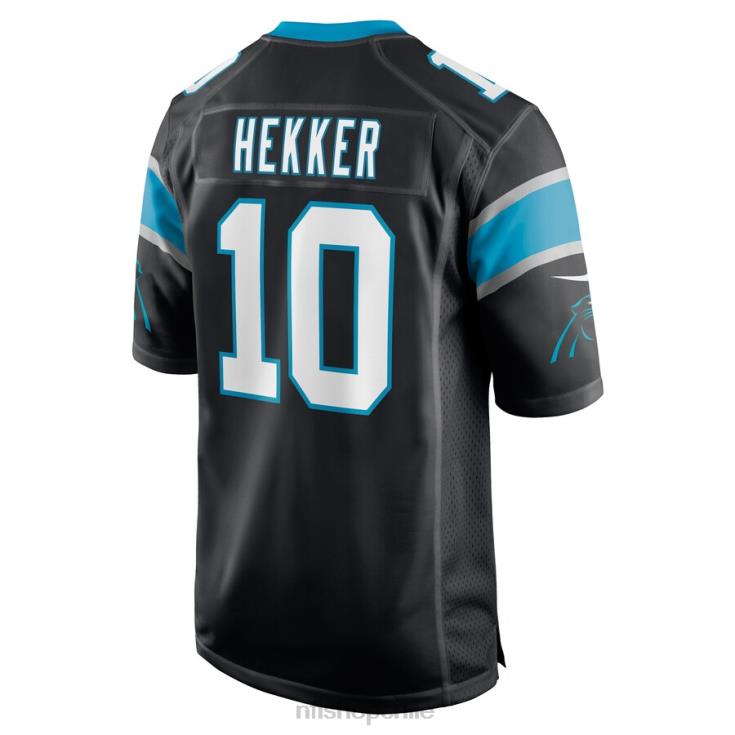 ropa NFL carolina panthers johnny hekker nike camiseta negra del jugador del juego hombres 20DRH4682 - Image 3