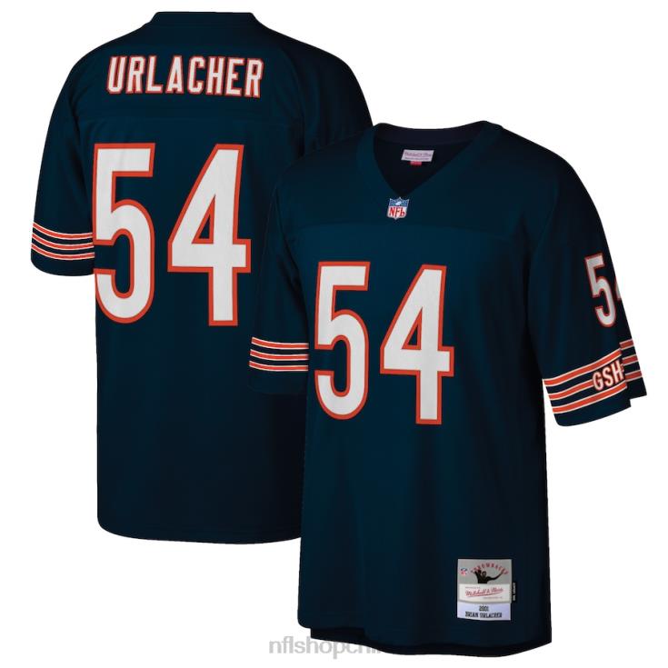 ropa NFL chicago bears brian urlacher mitchell & ness azul marino jugador retirado legado réplica camiseta hombres 20DRH3882 - Image 1