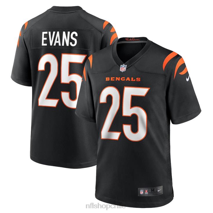 ropa NFL cincinnati bengals chris evans nike camiseta negra del juego hombres 20DRH4455 - Image 1