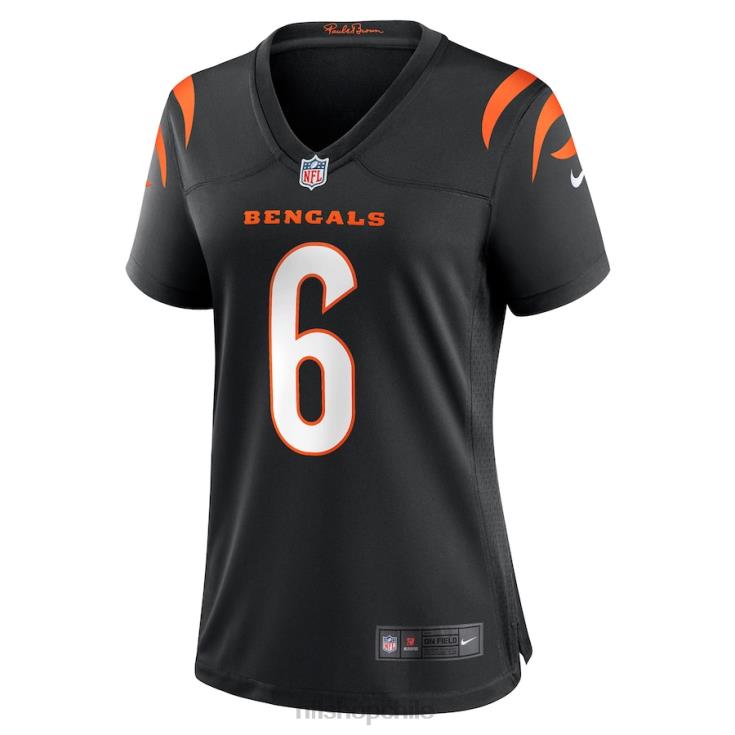ropa NFL cincinnati bengals jake browning nike camiseta negra del juego mujer 20DRH6839 - Image 2