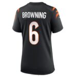 ropa NFL cincinnati bengals jake browning nike camiseta negra del juego mujer 20DRH6839 - Image 3