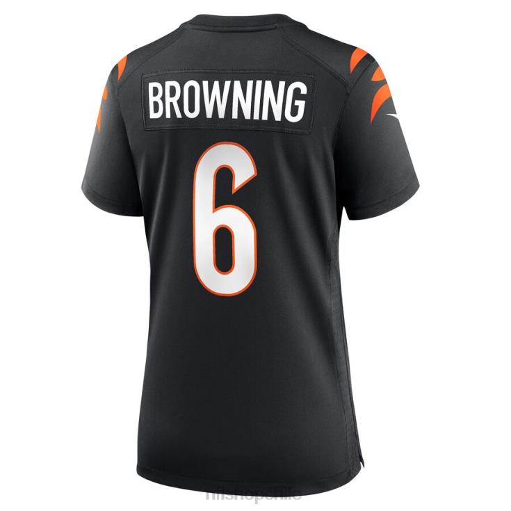 ropa NFL cincinnati bengals jake browning nike camiseta negra del juego mujer 20DRH6839 - Image 3