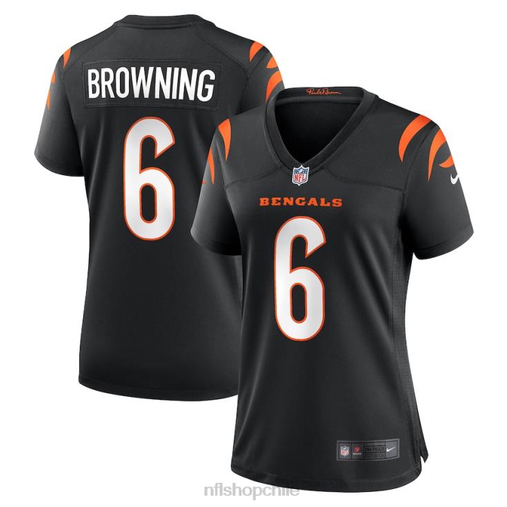 ropa NFL cincinnati bengals jake browning nike camiseta negra del juego mujer 20DRH6839 - Image 1
