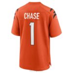 ropa NFL cincinnati bengals ja'marr Chase camiseta de juego alternativa naranja Nike hombres 20DRH452 - Image 3