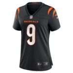 ropa NFL cincinnati bengals joe burrow nike camiseta negra del juego del jugador mujer 20DRH37 - Image 2