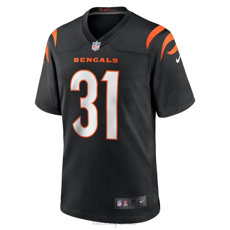 ropa NFL cincinnati bengals michael thomas nike camiseta negra del juego hombres 20DRH4810 - Image 2
