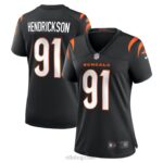 ropa NFL cincinnati bengals trey hendrickson nike camiseta negra del juego mujer 20DRH6706