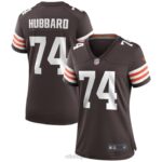 ropa NFL cleveland browns chris hubbard camiseta nike marrón juego mujer 20DRH5834