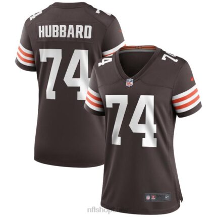 ropa NFL cleveland browns chris hubbard camiseta nike marrón juego mujer 20DRH5834
