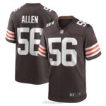 ropa NFL cleveland browns dakota allen nike marrón juego jugador camiseta hombres 20DRH6646