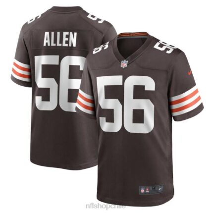 ropa NFL cleveland browns dakota allen nike marrón juego jugador camiseta hombres 20DRH6646