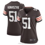 ropa NFL cleveland browns jordan kunaszyk nike marrón jugador camiseta mujer 20DRH6841