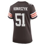 ropa NFL cleveland browns jordan kunaszyk nike marrón jugador camiseta mujer 20DRH6841 - Image 3