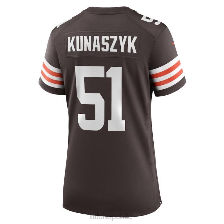 ropa NFL cleveland browns jordan kunaszyk nike marrón jugador camiseta mujer 20DRH6841 - Image 3