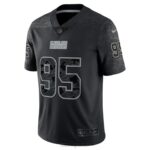 ropa NFL cleveland browns myles garrett camiseta nike negra rflctv limitada hombres 20DRH2451 - Image 3