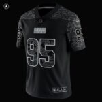 ropa NFL cleveland browns myles garrett camiseta nike negra rflctv limitada hombres 20DRH2451 - Image 4