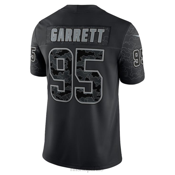 ropa NFL cleveland browns myles garrett camiseta nike negra rflctv limitada hombres 20DRH2451 - Image 5
