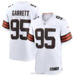 ropa NFL cleveland browns myles garrett nike camiseta blanca del juego del jugador hombres 20DRH1321