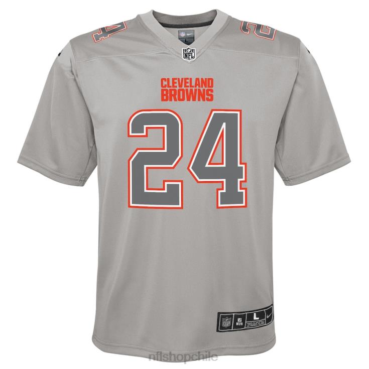 ropa NFL cleveland browns nick chubb camiseta nike gris atmósfera juego juventud 20DRH2512 - Image 2