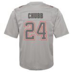 ropa NFL cleveland browns nick chubb camiseta nike gris atmósfera juego juventud 20DRH2512 - Image 3