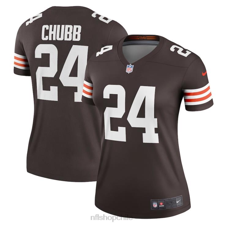 ropa NFL cleveland browns nick chubb camiseta nike marrón leyenda mujer 20DRH1905 - Image 1