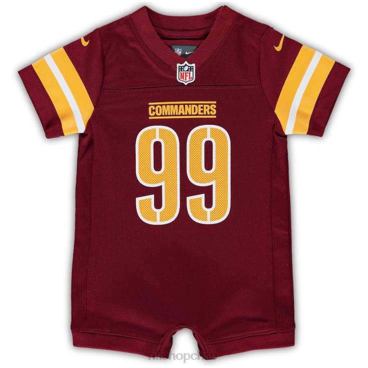 ropa NFL comandantes de washington persiguen joven jersey nike juego mameluco burdeos niños 20DRH3233 - Image 2