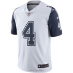 ropa NFL dallas cowboys dak prescott blanco nike color rush vapor camiseta limitada hombres 20DRH2564 - Image 2