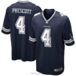 ropa NFL dallas cowboys dak prescott camiseta nike azul marino juventud 20DRH630