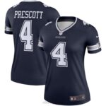 ropa NFL dallas cowboys dak prescott camiseta nike jugador leyenda azul marino mujer 20DRH1545
