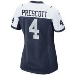ropa NFL dallas cowboys dak prescott nike azul marino juego alternativo camiseta del equipo mujer 20DRH1118 - Image 3
