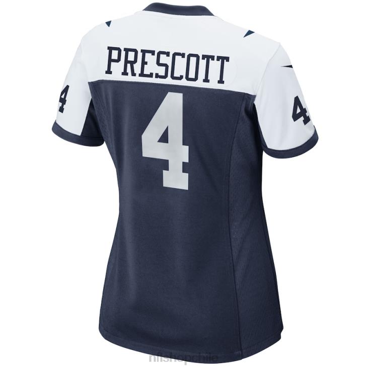 ropa NFL dallas cowboys dak prescott nike azul marino juego alternativo camiseta del equipo mujer 20DRH1118 - Image 3