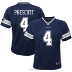 ropa NFL dallas cowboys dak prescott nike azul marino jugador juego camiseta niños 20DRH1206
