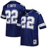 ropa NFL dallas cowboys emmitt smith mitchell & ness azul marino 1996 auténtica camiseta de jugador retirado hombres 20DRH3687