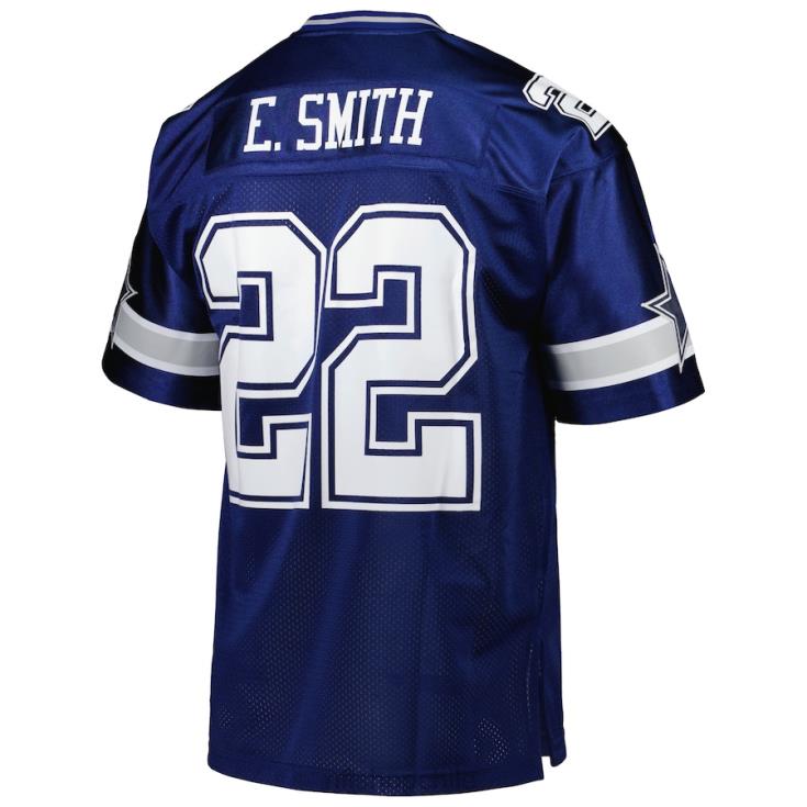 ropa NFL dallas cowboys emmitt smith mitchell & ness azul marino 1996 auténtica camiseta de jugador retirado hombres 20DRH3687 - Image 3