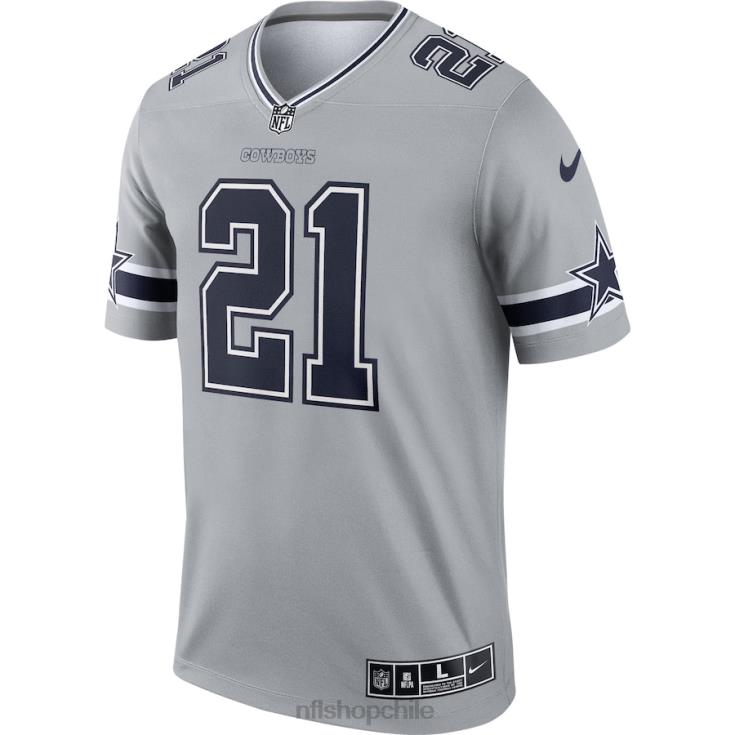 ropa NFL dallas cowboys ezekiel elliott nike gris leyenda invertida camiseta hombres 20DRH1211 - Image 2