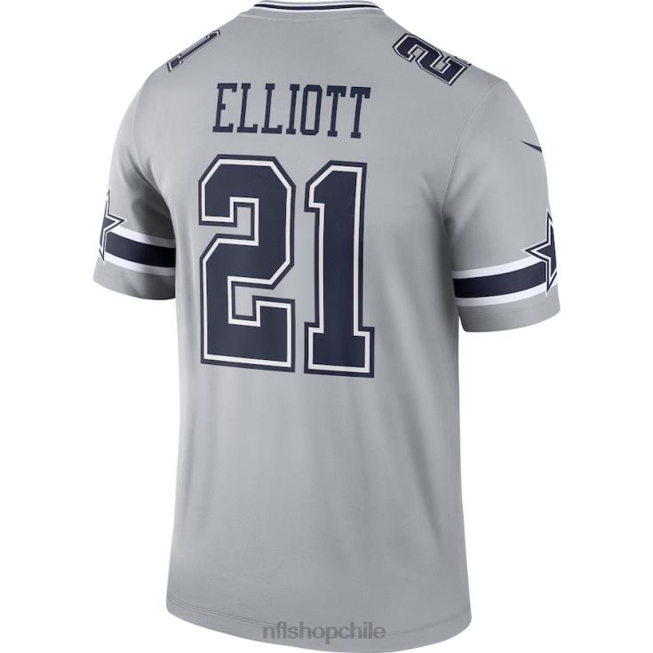 ropa NFL dallas cowboys ezekiel elliott nike gris leyenda invertida camiseta hombres 20DRH1211 - Image 3