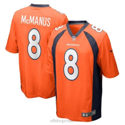 ropa NFL denver broncos brandon mcmanus camiseta nike naranja juego hombres 20DRH2272