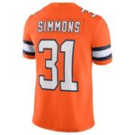 ropa NFL denver broncos justin simmons camiseta nike naranja alternativa vapor limitada hombres 20DRH2476 - Image 3