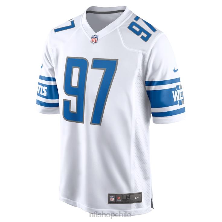 ropa NFL Detroit Lions Aidan Hutchinson Nike camiseta blanca de jugador hombres 20DRH79 - Image 2