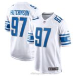 ropa NFL Detroit Lions Aidan Hutchinson Nike camiseta blanca de jugador hombres 20DRH79