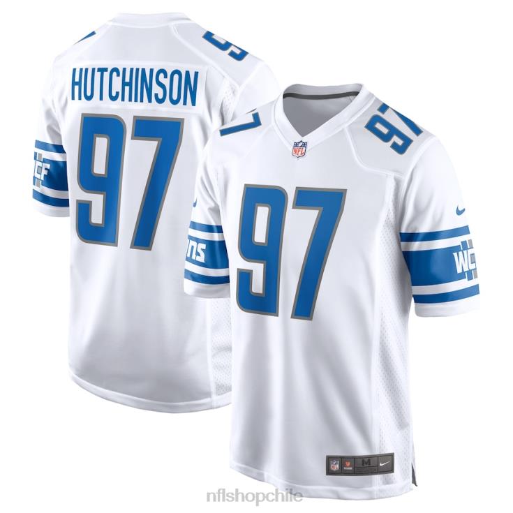 ropa NFL Detroit Lions Aidan Hutchinson Nike camiseta blanca de jugador hombres 20DRH79 - Image 1