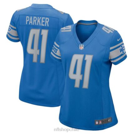 ropa NFL detroit lions aj parker nike azul camiseta de juego nike mujer 20DRH5512