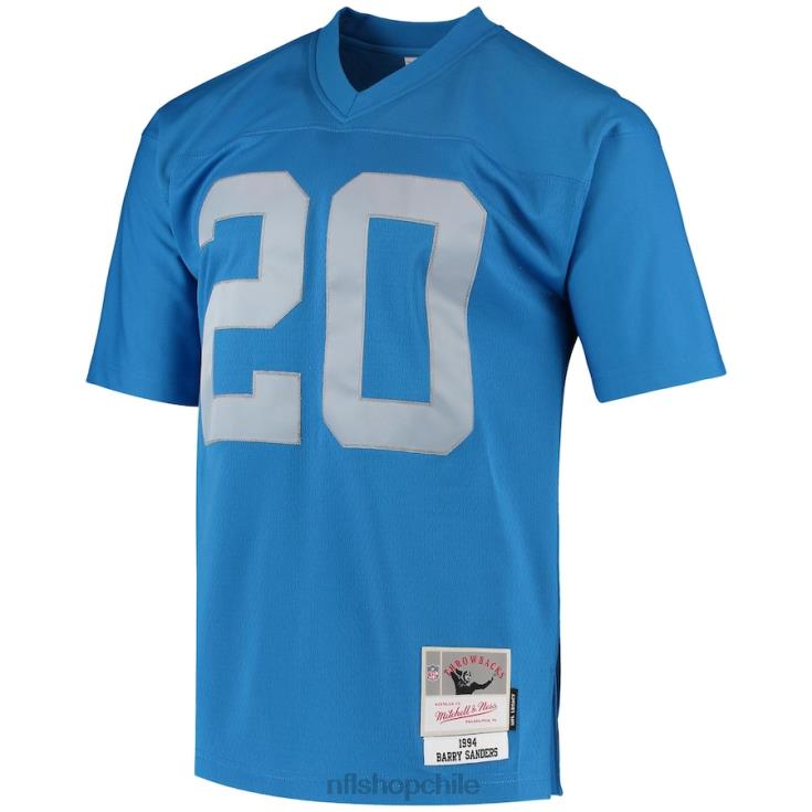 ropa NFL detroit lions barry sanders mitchell & ness azul réplica de camiseta heredada 1994 hombres 20DRH1551 - Image 2